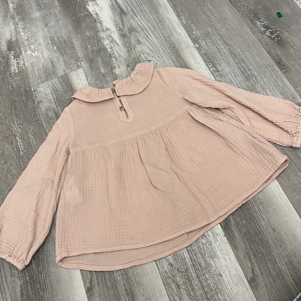 Zara Textured Ruffle Shirt - Picture 8 of 8